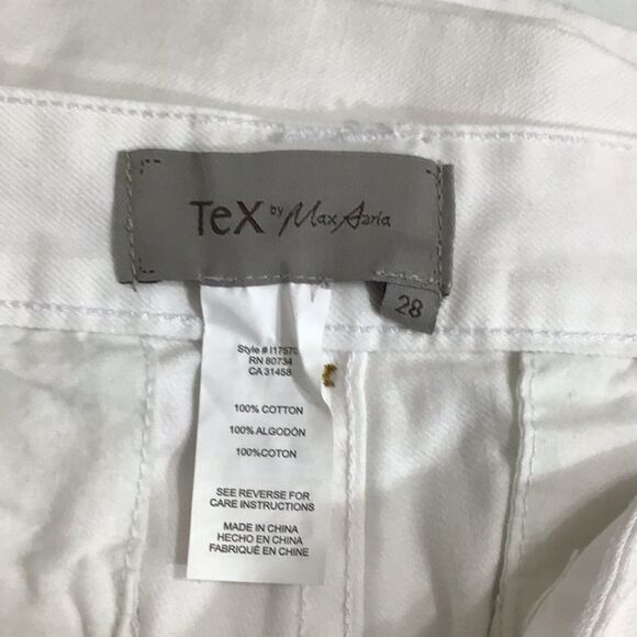 New White Low Rise Bell Bottom Jeans Flare Legs Size 28 - Picture 11 of 12